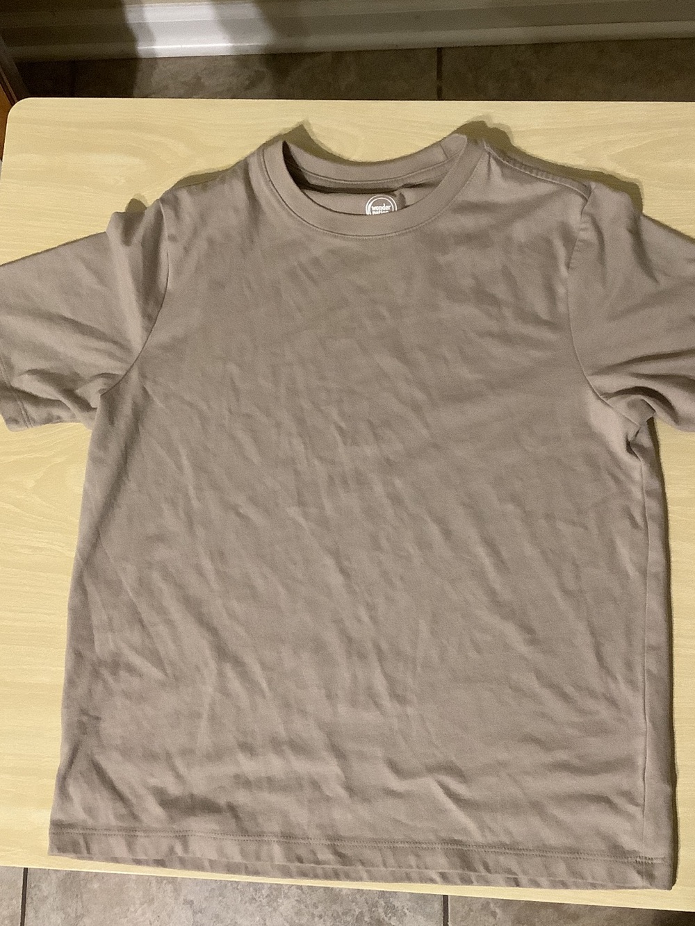 wonder nation Kids Short Sleeve Tee - Light Taupe